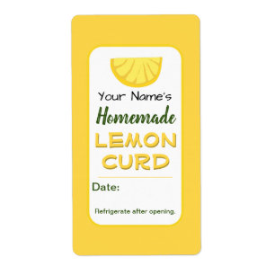 Custom Homemade Lemon Curd Pickles Preserves
