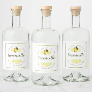 Custom Homemade Limoncello Label