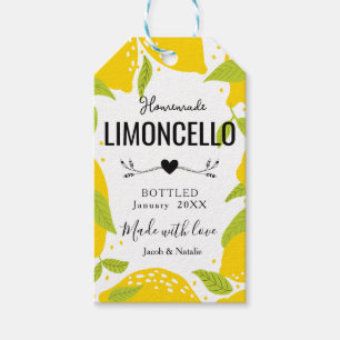 custom homemade limoncello wedding favour liquor b gift tags