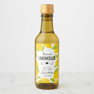 custom homemade limoncello wedding favour liquor b wine label