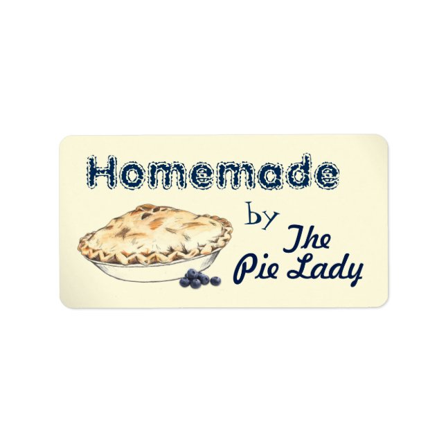 Custom Homemade Pie Labels (Front)