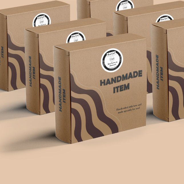 Custom Homemade Thank You Professional Packaging Classic Round Sticker (Creator Uploaded)