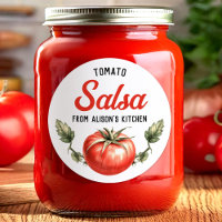 Custom Homemade Tomato Salsa Canning label