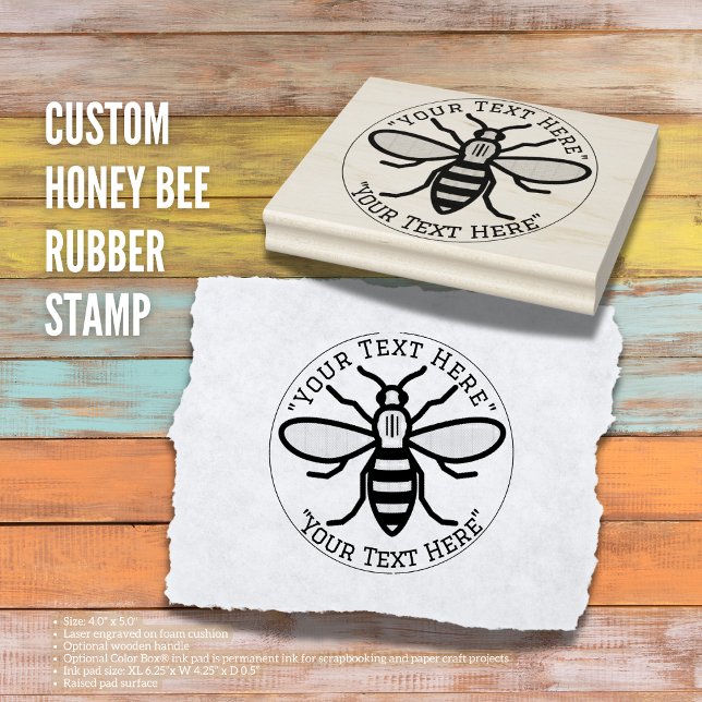 Custom Honey Bee Rubber Stamp (The Butterfly Studio
Custom Honey Bee Rubber Stamp)