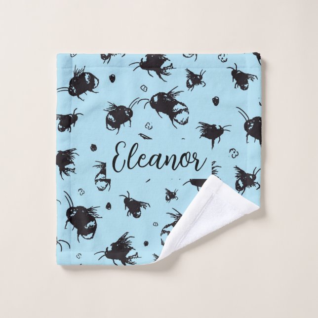 Custom Honey Bee Wash Cloth Gift (Wash Cloth)