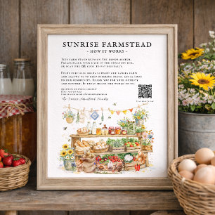 Custom Honour System Farm Stand Sign