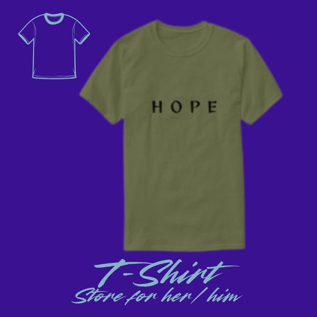 Custom Hope Typography Men's T-shirt (Creator Uploaded)
