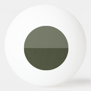 Custom Horizontal Split Moss Green Ping Pong Ball
