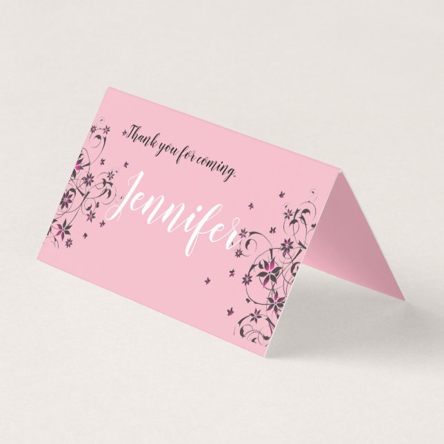 Custom Horizontal Tent Fold Folded Card (Front)