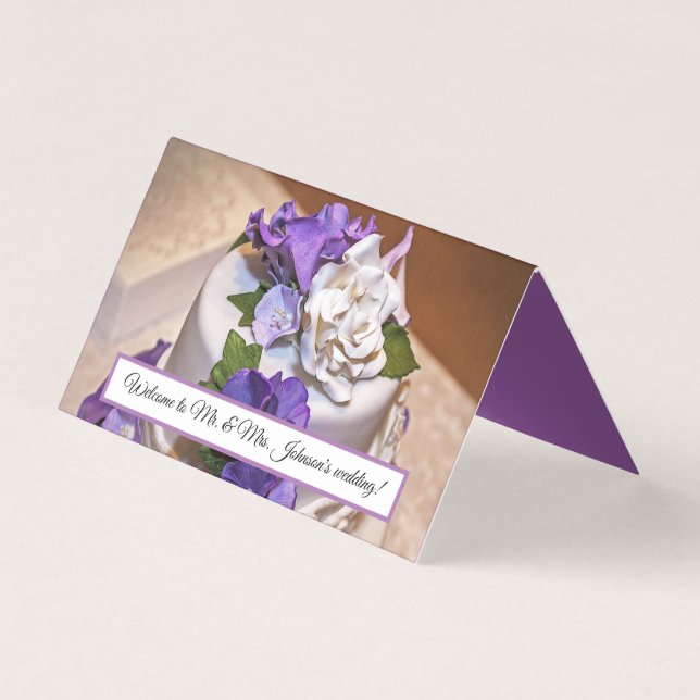 Custom Horizontal Tent Fold Folded Card (Front)