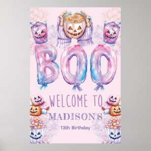 Custom Horror Movie Birthday Sleepover Sign