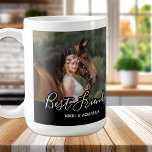 Custom Horse Photo Black Best Friends Coffee Mug<br><div class="desc">Celebrate your best friend with a custom horse photo keepsake mug. Every horse deserves their own personalised photo mug. Wonderful gift to all horse mum's & equestrians ! Mug is double sided so you can do different photos on each side . Front is personalised with name, back is personalised with...</div>