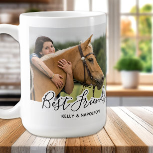 Custom Horse Photo White Best Friends Coffee Mug