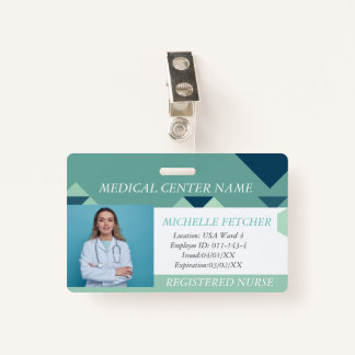 Custom Hospital Employee Photo ID Badge