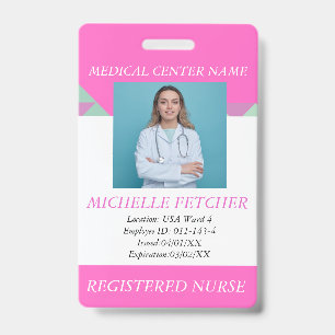 Custom Hospital Employee Photo ID Badge