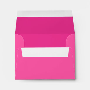 Custom Hot Pink Envelope w/ Pre-Printed Address