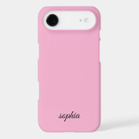 Custom Hot Pink Name Case – Elegant Script for iPh