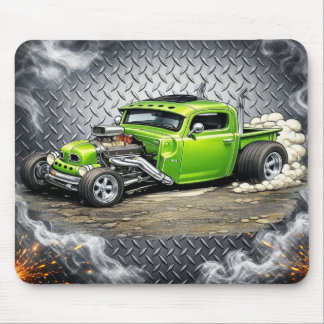 Custom Hot Rod Mouse Pad – Classic Car Enthusiast