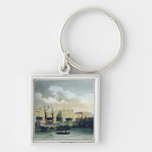 Custom House from the River Thames, from Ackermann Key Ring