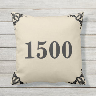 Custom House Number Outdoor Cushion