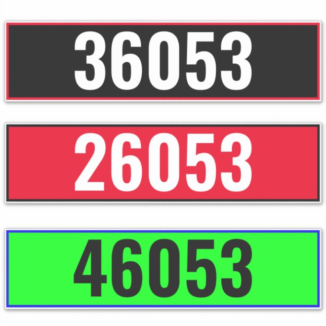 Custom House Numbers - Mailbox  (Front)