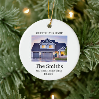 Custom House Ornament from Photo First Home Gift