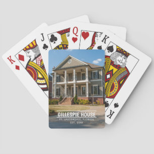 Custom House Photo Template Playing Cards