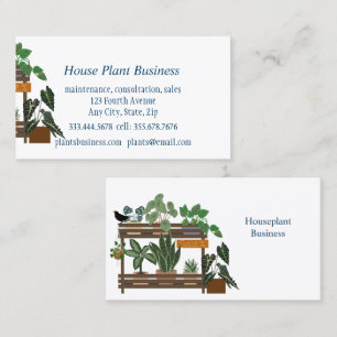 Custom House Plant Business Card