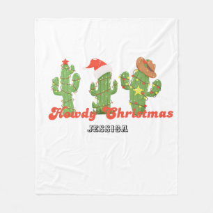 Custom Howdy Christmas Blanket