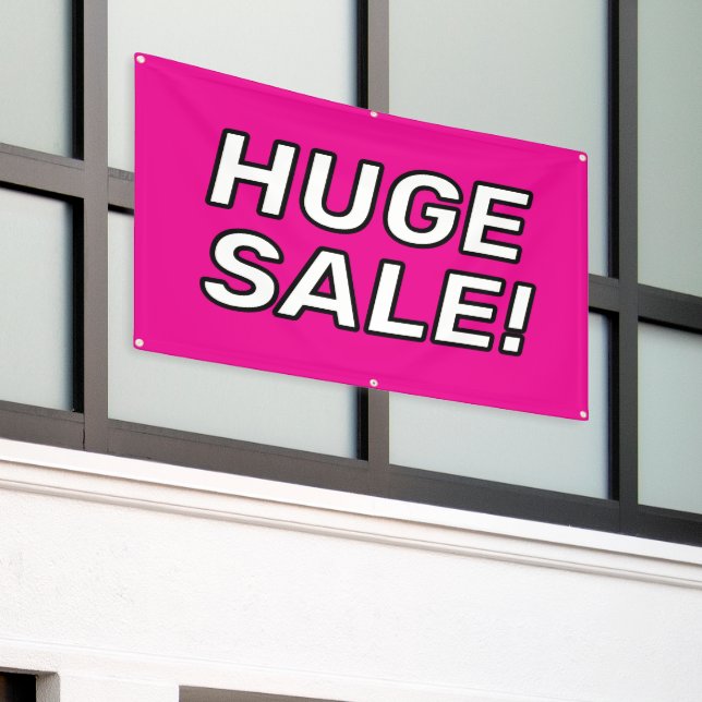 Custom HUGE SALE! Banner (Outside Building)