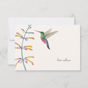 Custom Hummingbird Card