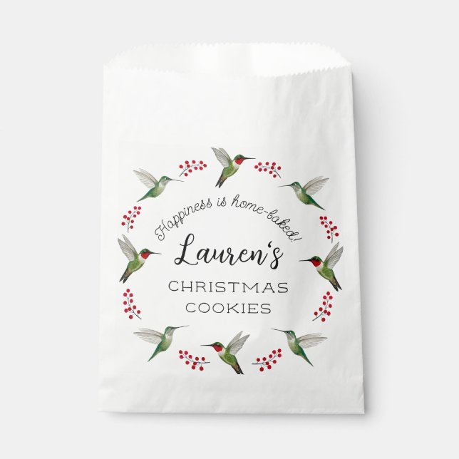 Custom Hummingbird   Favour Bags (Front)