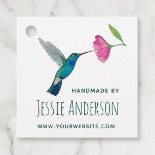 Custom Hummingbird Favour Tags