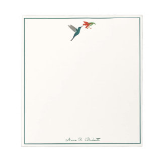 Custom Hummingbird Notepad