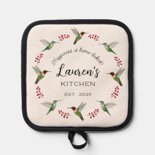 Custom Hummingbird Pot Holder