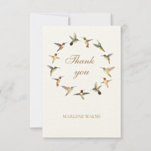 Custom Hummingbird Thank You Card