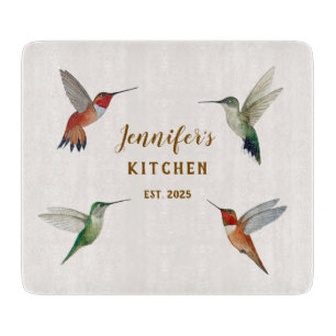Custom Hummingbirds  Cutting Board