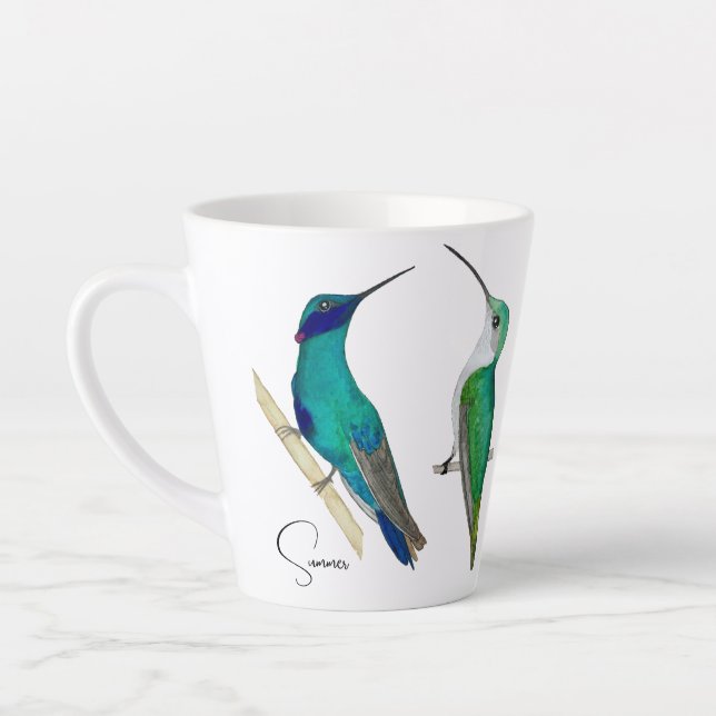 Custom Hummingbirds Mug (Left)