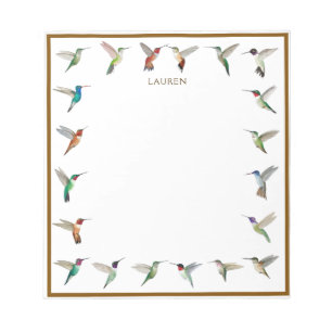 Custom Hummingbirds Notepad