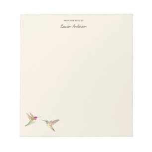 Custom Hummingbirds Notepad