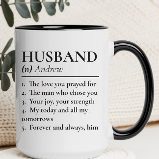 Custom Husband Mug Gift for Wedding Anniversary
