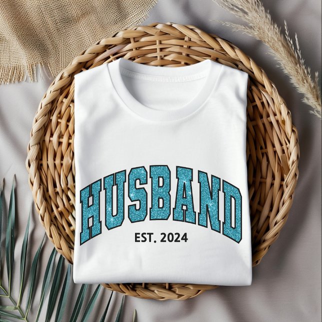 Custom Husband Shirt, Father’s Day or Birthday T-Shirt (custom husband shirt, personalized hubby shirt, glitter husband shirt, Father’s Day gift, husband )