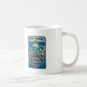Custom HVAC Technician Cool Polar Bear Mug