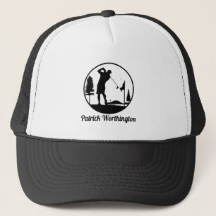Custom I Love Golf Trucker Hat