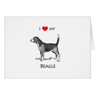 Custom I Love My Beagle Dog