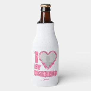 Custom I Love My Boyfriend – Add Photo & Name Bottle Cooler