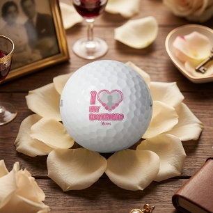 Custom I Love My Boyfriend – Add Photo & Name Golf Balls