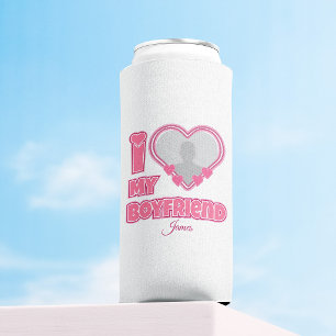 Custom I Love My Boyfriend – Add Photo & Name Seltzer Can Cooler