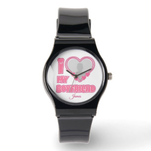 Custom I Love My Boyfriend – Add Photo & Name Watch