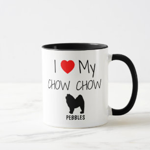 Custom I Love My Chow Chow Mug